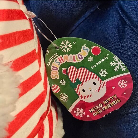 Squishmallows Hello Kitty & Friends Plaid My Melody 8" Christmas Plush Toy - Picture 4 of 5